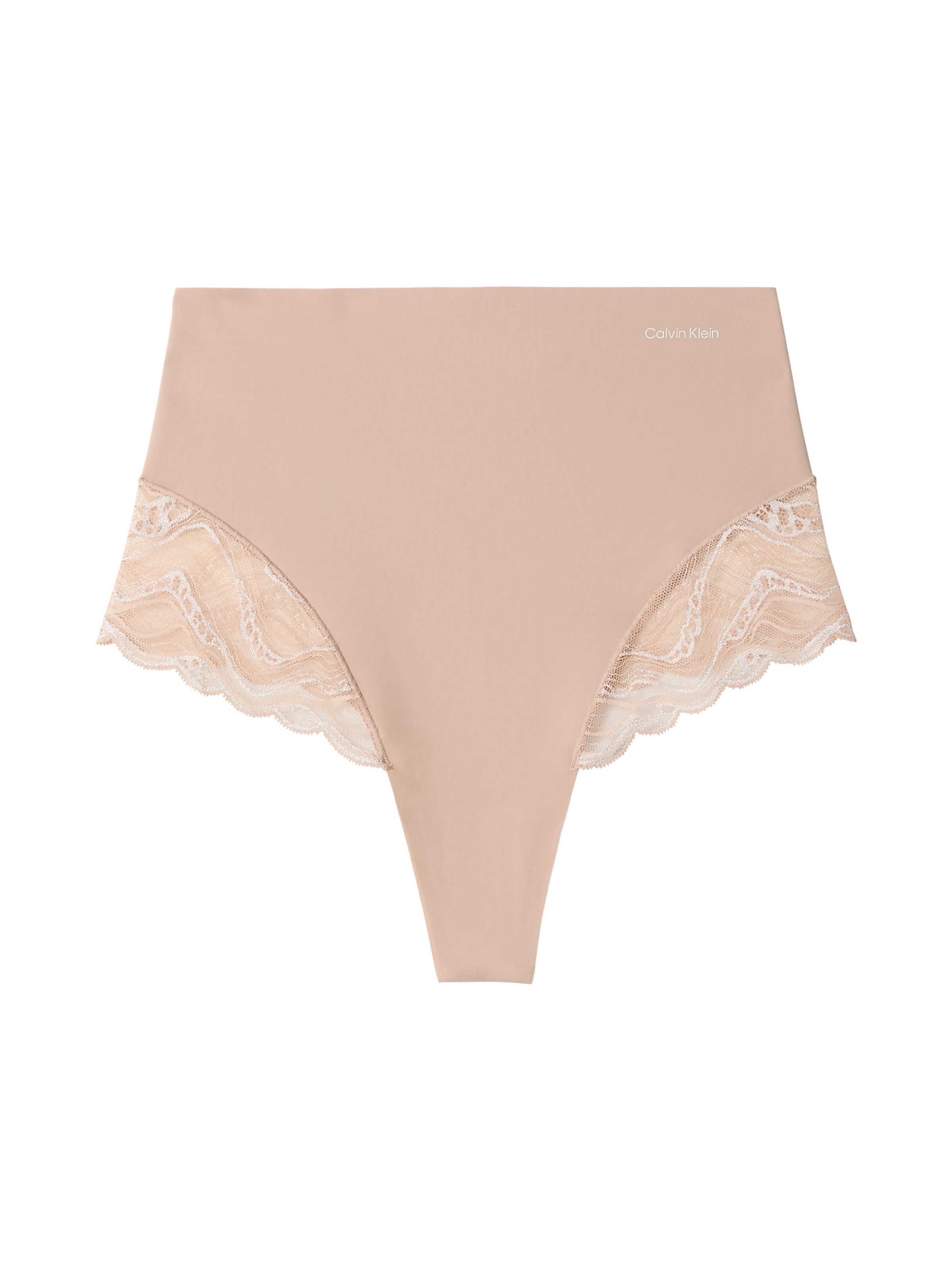Slip scultant 'Sensual Stretch Lace' Calvin Klein en marron : devant
