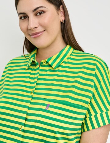 SAMOON Shirt Dress in Green