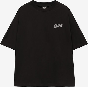 Pull&Bear Shirt 'STWD' in Black: front
