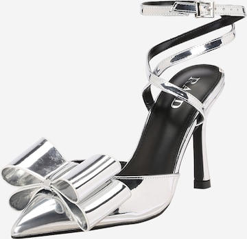 Escarpins à bride arrière 'MYRNA' Raid en argent : devant