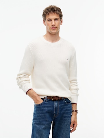 Pull-over TOMMY HILFIGER en beige : devant