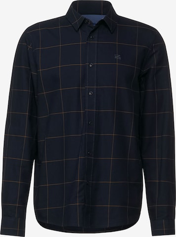 Street One MEN Regular fit Button Up Shirt in Blue: front