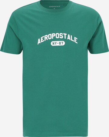 T-Shirt AÉROPOSTALE en vert : devant