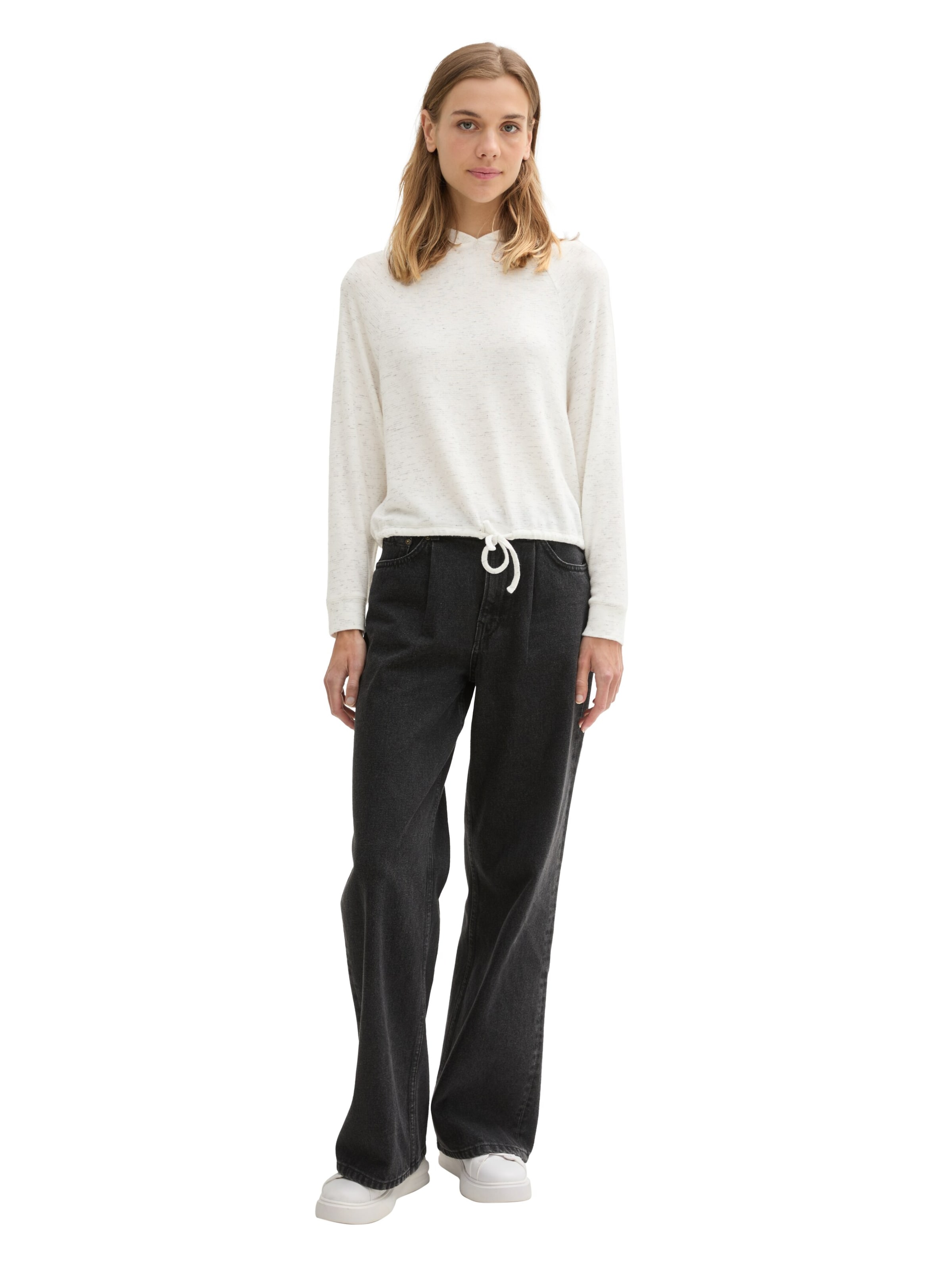 TOM TAILOR DENIM Mikina - Biela