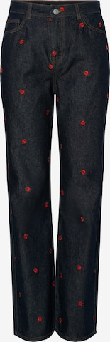 PIECES Regular Farkut 'PCJAVA' värissä sininen: etupuoli