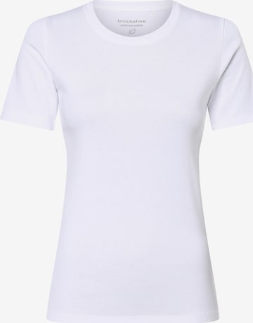 Brookshire Shirt in White: front