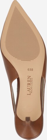 Lauren Ralph Lauren - Sapatos abertos atrás 'LOLAH' em castanho