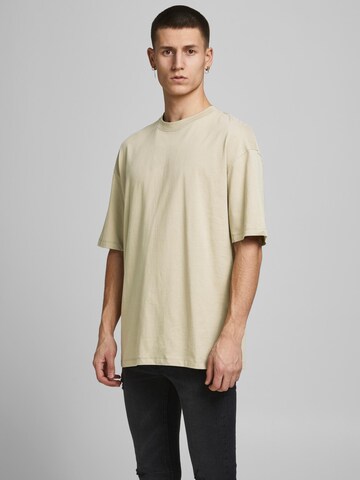 JACK & JONES Μπλουζάκι 'Brink' σε μπεζ: μπροστά