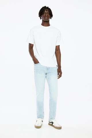 Pull&Bear Slimfit Kavbojke | modra barva