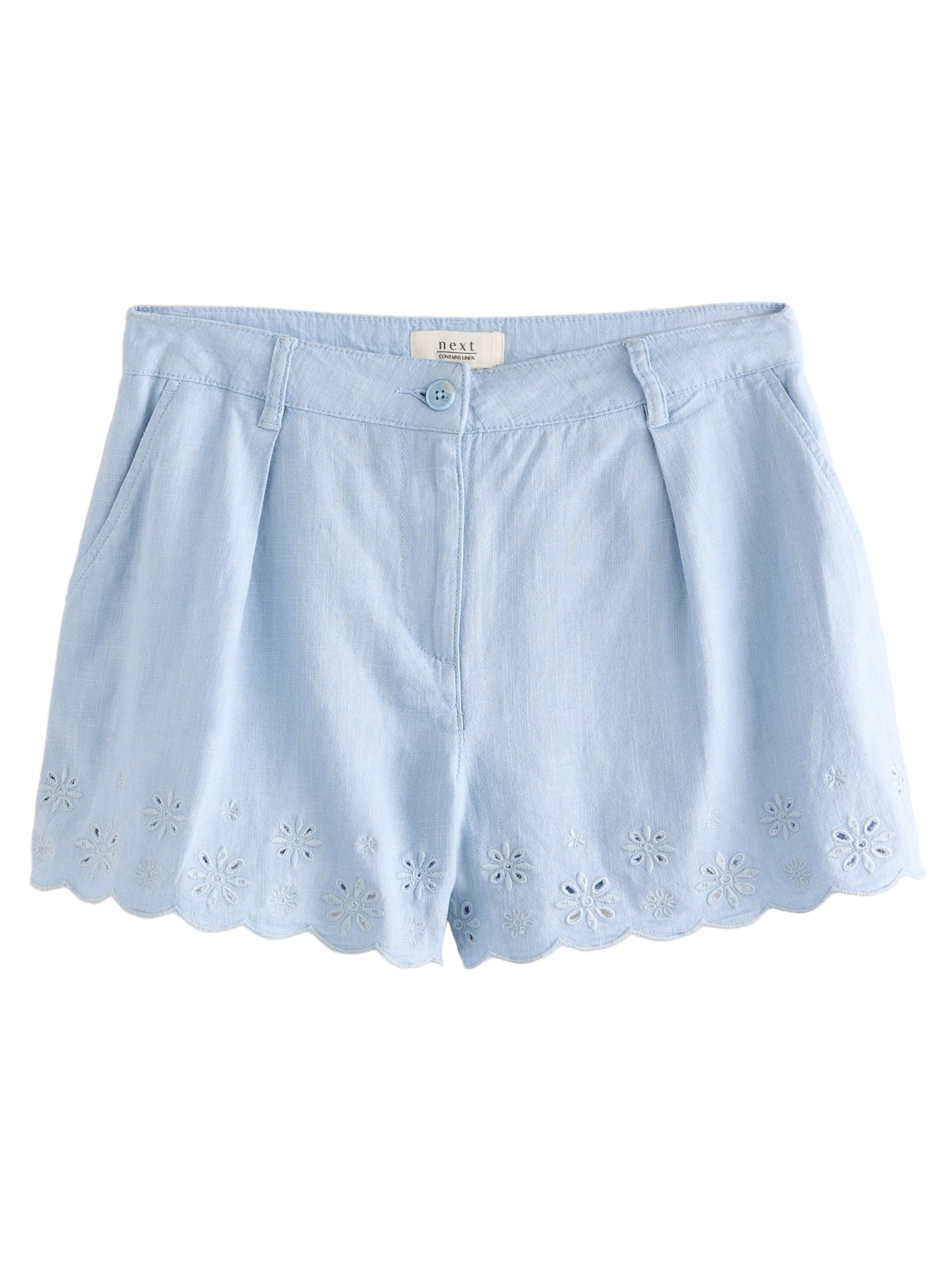 Next Loosefit Kalhoty se sklady v pase – modrá: přední strana