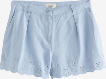 NextLoosefit Hlače s naborima - plava boja: prednji dio