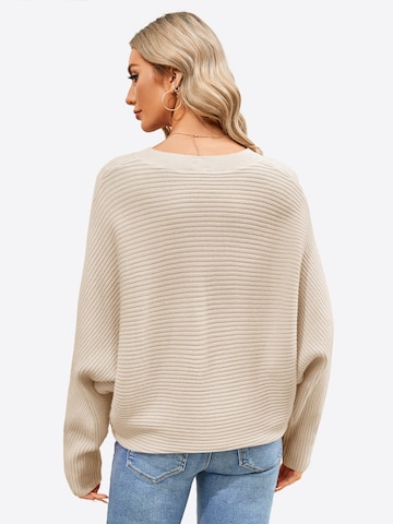 Pull-over Imily Bela en beige : derrière