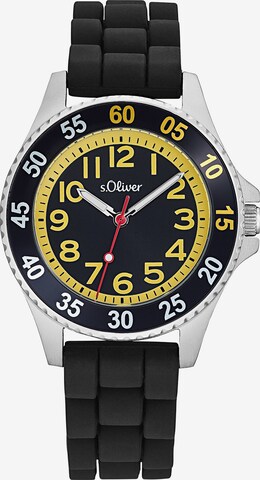 s.Oliver Analog Watch in Black: front