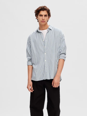 SELECTED HOMME Regular fit Button Up Shirt 'Owen' in Blue