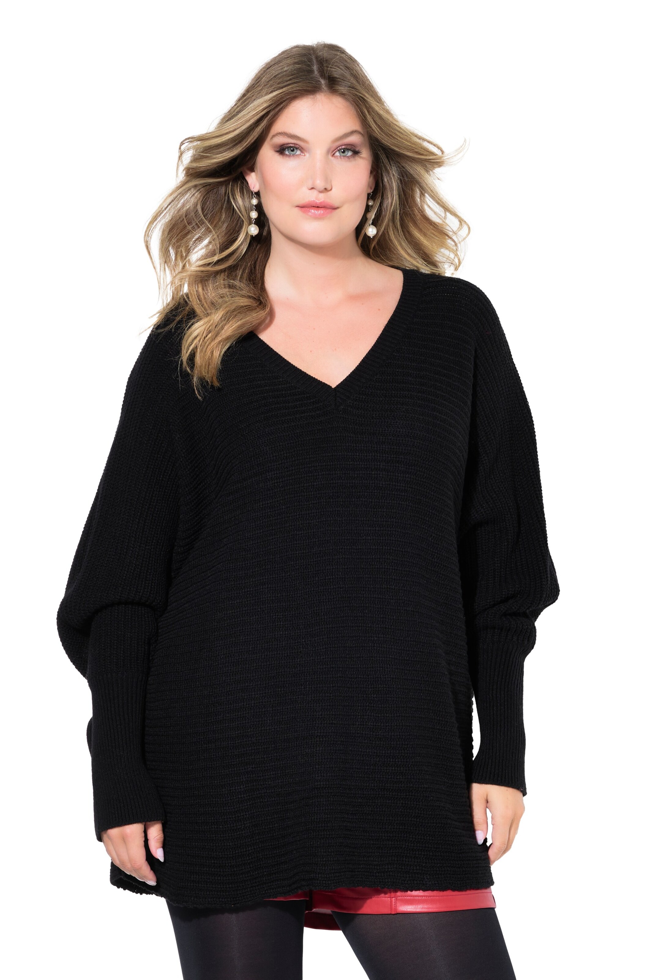 MIAMODA Sweater in Black: front