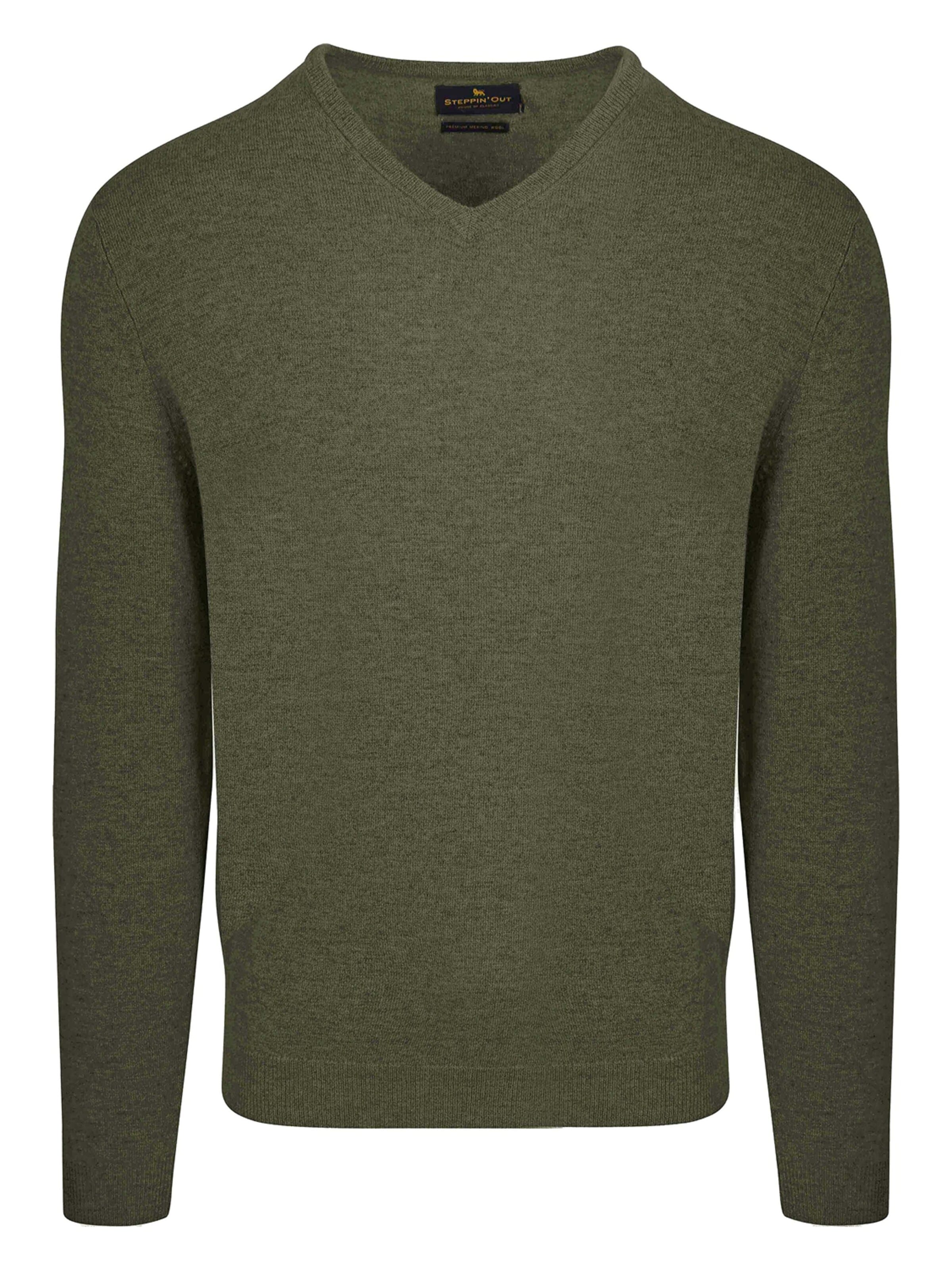 Steppin' out Trui in Groen: voorkant
