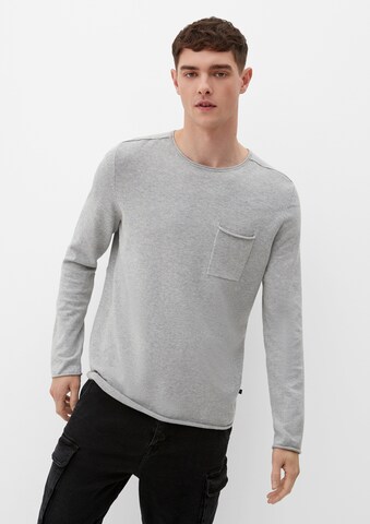 QS Pullover in Grau: Vorderseite