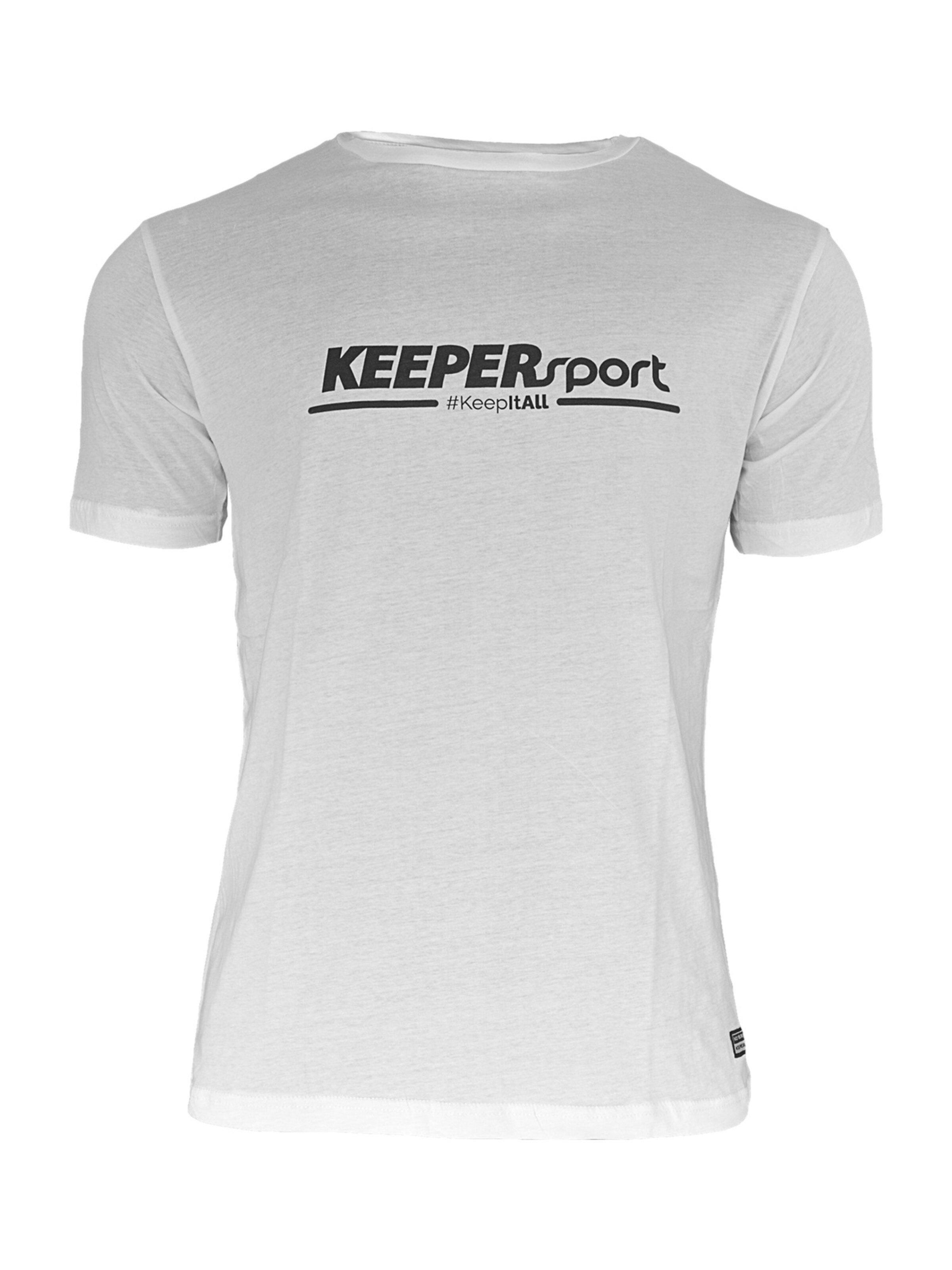 KEEPERsport Funktionsshirt in Weiß: Vorderseite