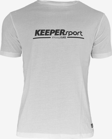 KEEPERsport Performance Shirt in White: front