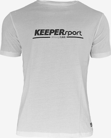 KEEPERsport Performance Shirt in White: front