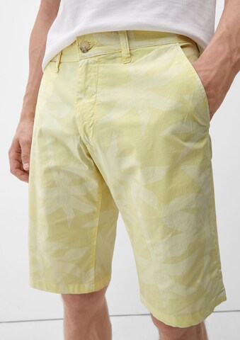Coupe slim Pantalon chino s.Oliver en jaune
