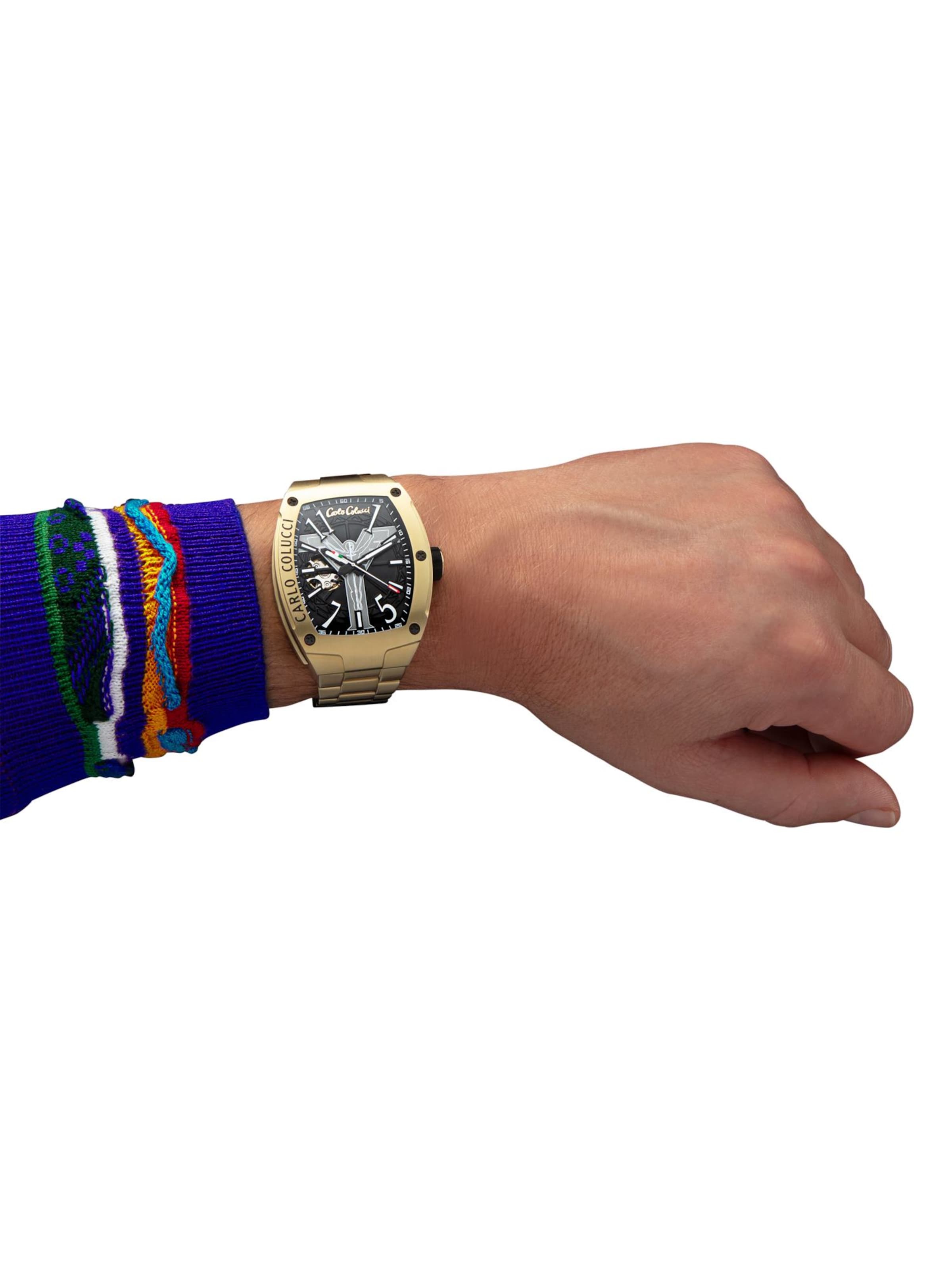 Carlo Colucci Uhr  ' Donini ' in Gold: Vorderseite