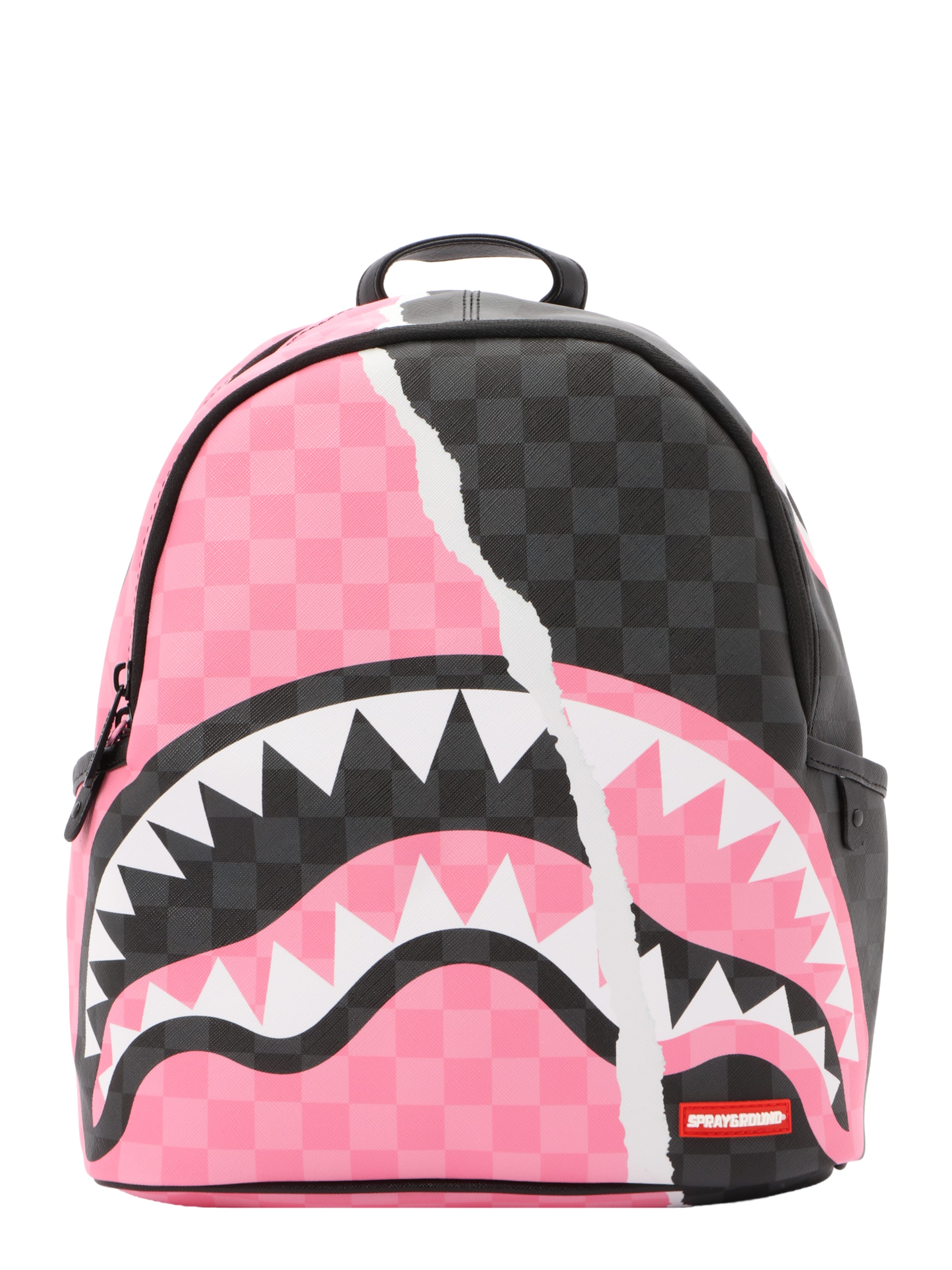 Sprayground Rugzak 'TEAR SIP SAVAGE' in Roze: voorkant