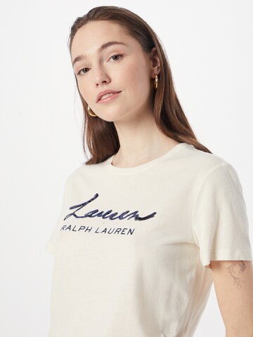 Lauren Ralph Lauren Μπλουζάκι 'KATLIN' σε μπεζ