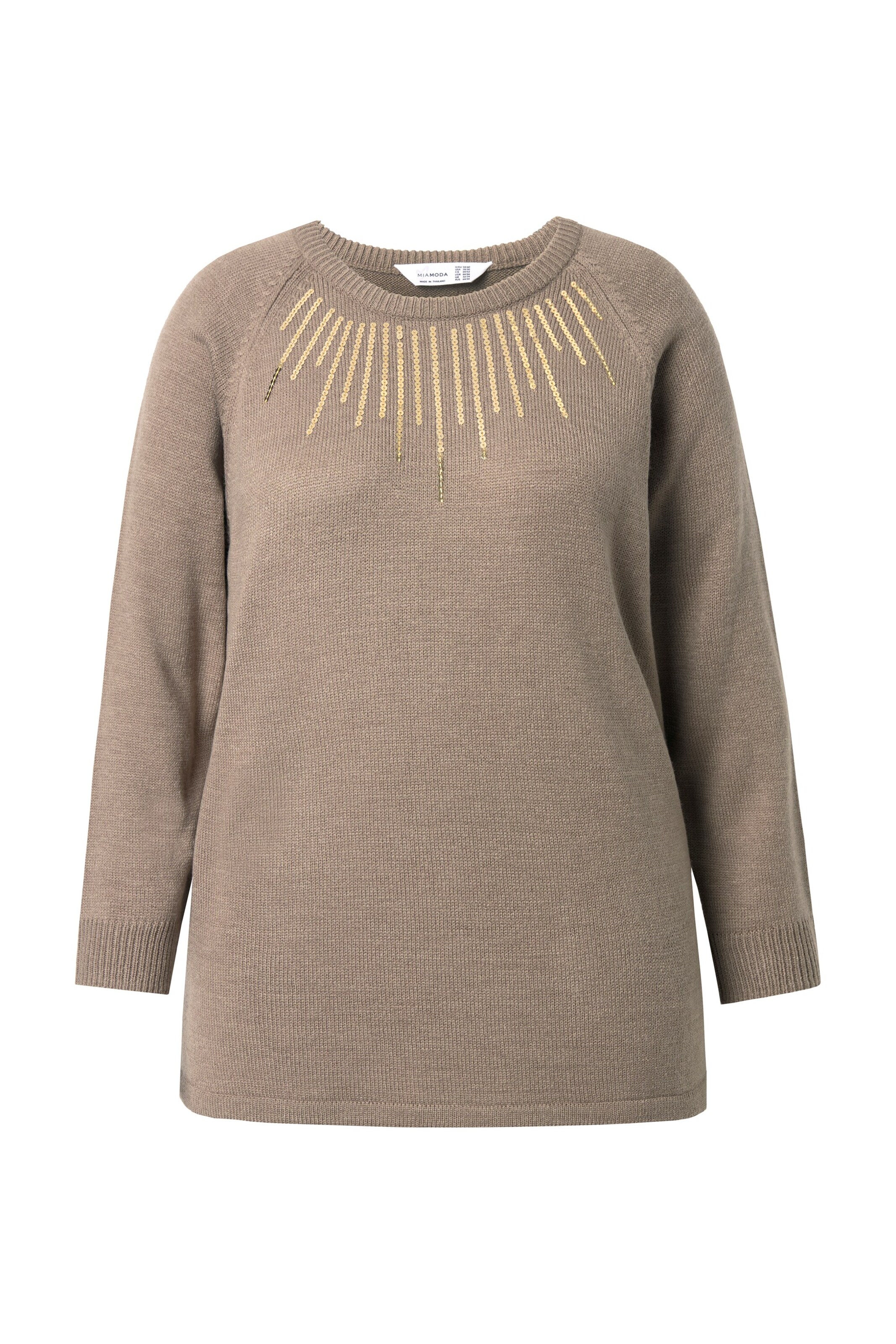 MIAMODA Sweater in Brown: front