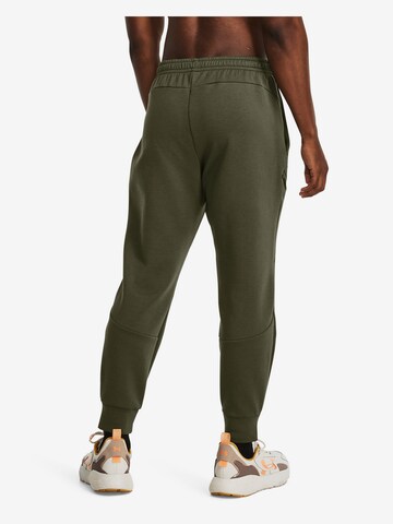 UNDER ARMOUR Tapered Workout Pants 'Unstoppable' in Green