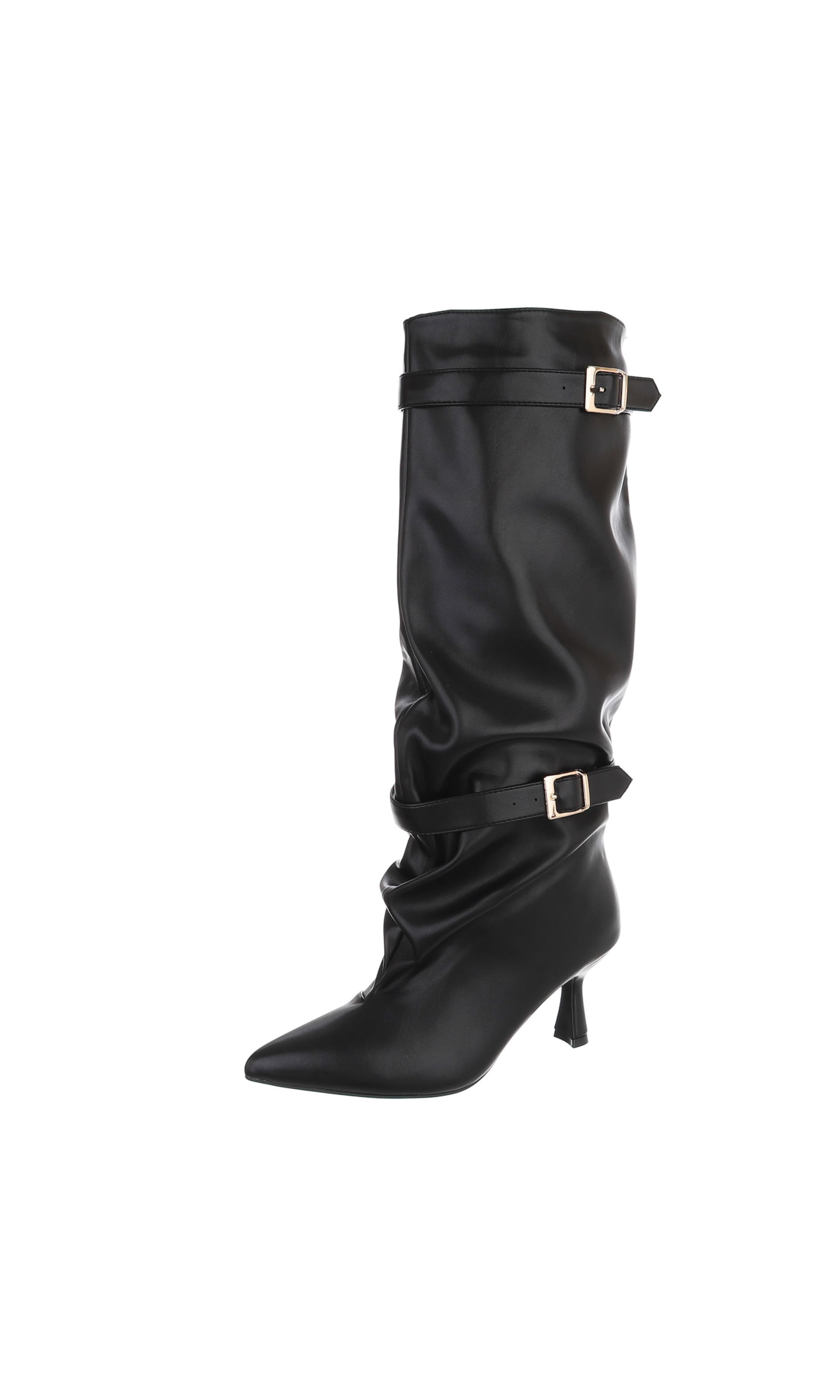 Ital-Design Boots in Black: front
