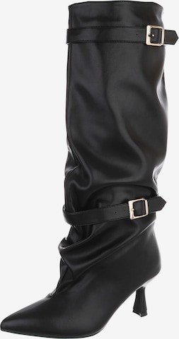 Ital-Design Boots in Black: front