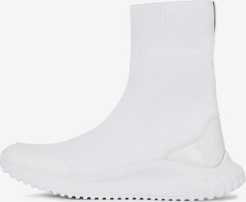 Calvin Klein Jeans High-Top Sneakers in White: front