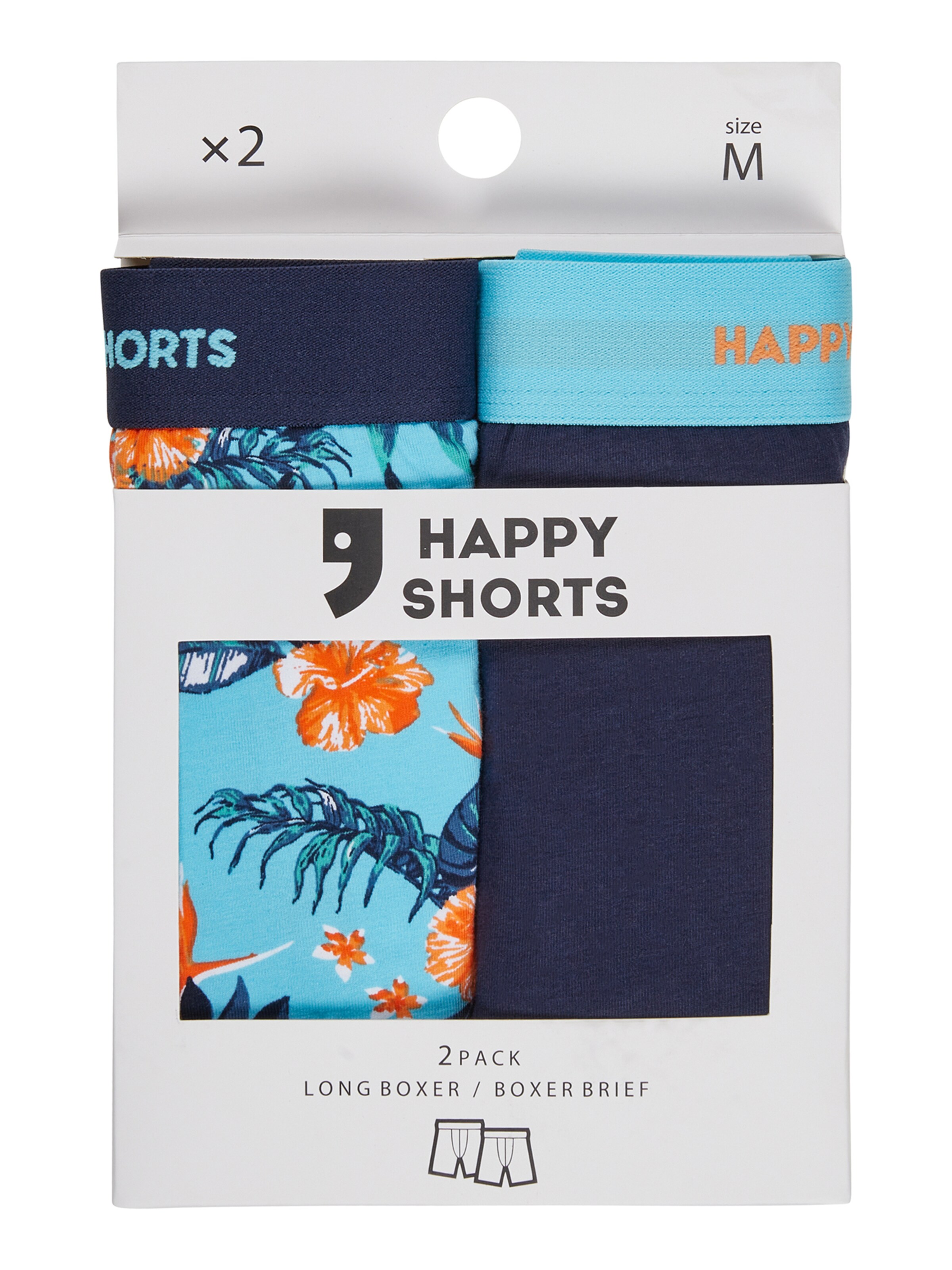 Boxers ' Jersey Boxer Briefs ' Happy Shorts en mélange de couleurs