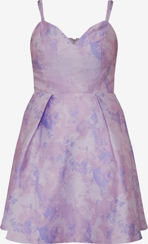 Robe Chi Chi London en violet : devant