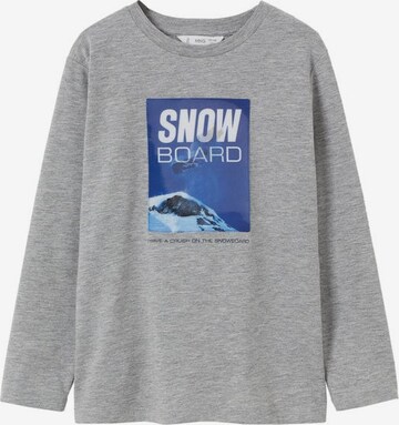 MANGO KIDS Shirt 'Snow' in Grey: front