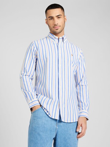 Coupe regular Chemise Polo Ralph Lauren en bleu : devant