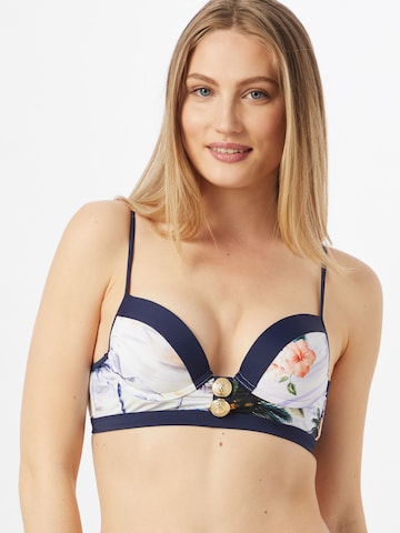 River Island Push-up Bra in Blue: front