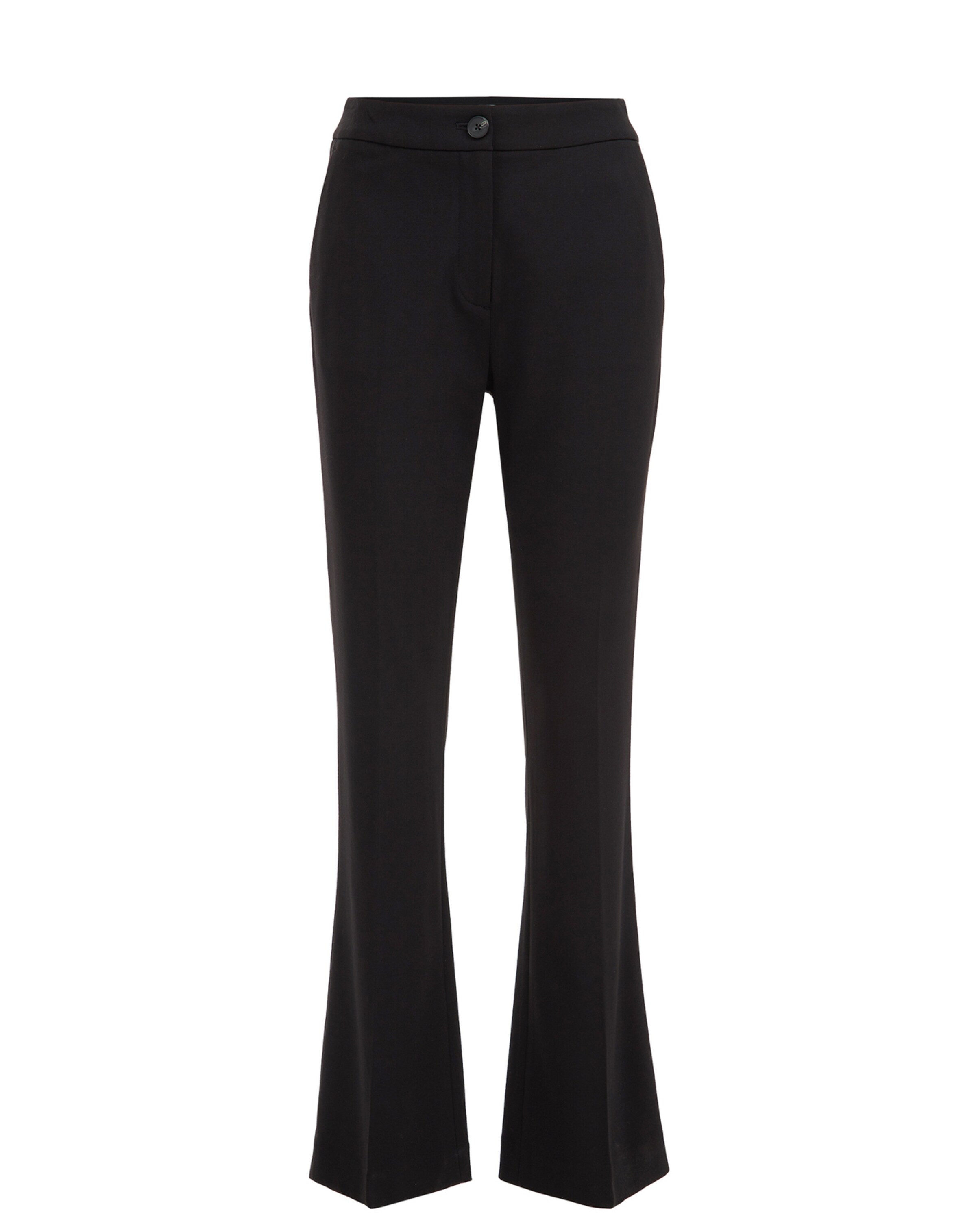 WE Fashion Плиссированные брюки в Черный: спереди