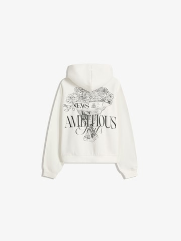 Bershka Collegepaita värissä valkoinen