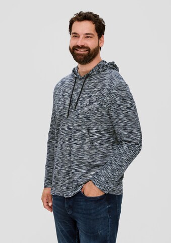 s.Oliver Men Big Sizes Sweatshirt in Blue: front