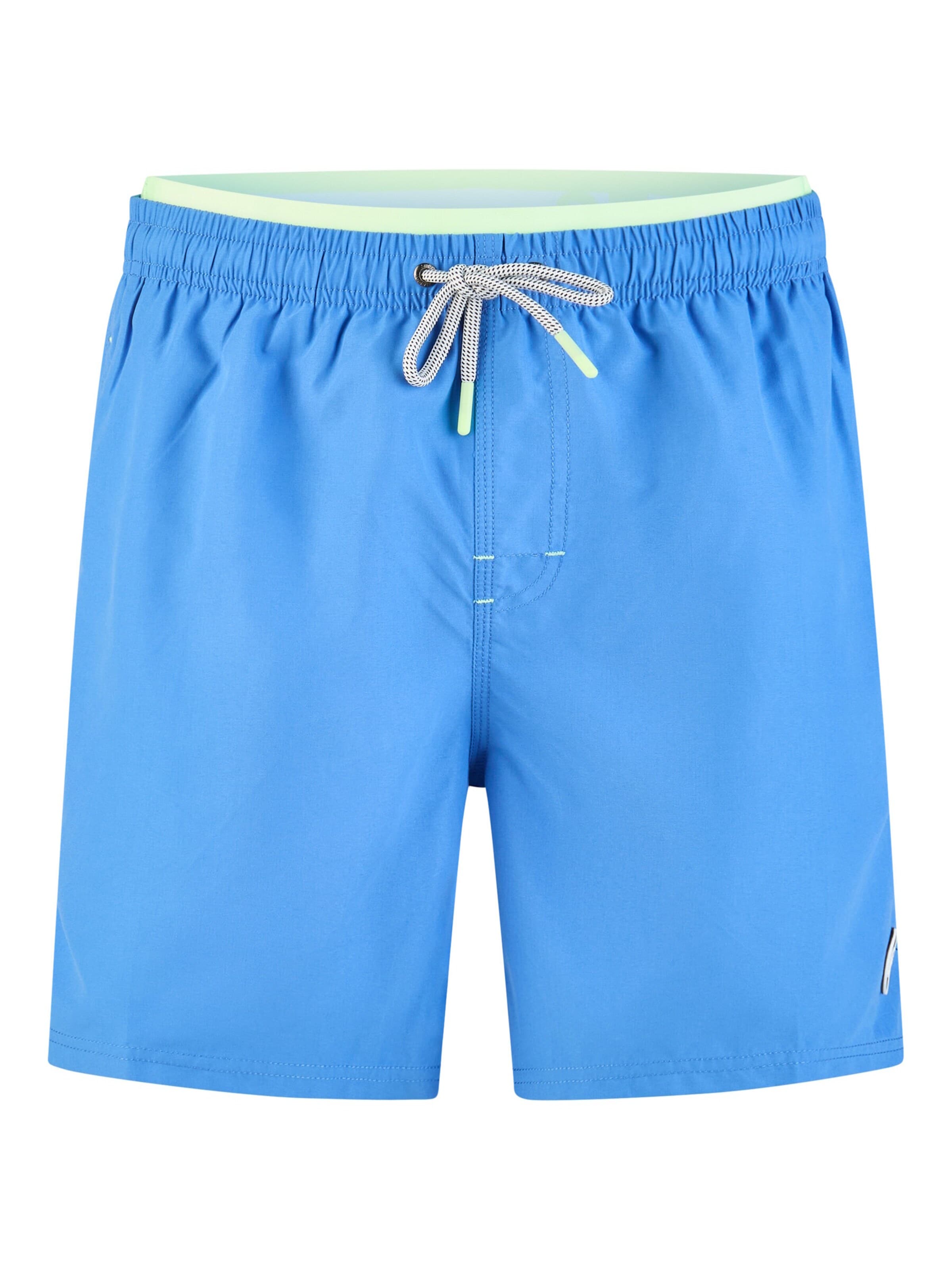 Shorts de bain 'Double Waistband' Happy Shorts en bleu : devant