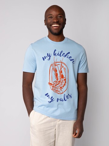 T-Shirt 'My kitchen my rules' Watapparel en bleu : devant