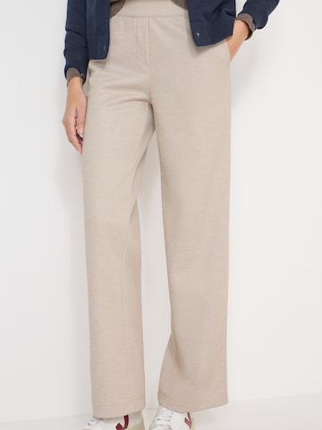 CECIL Wide leg Trousers 'Neele' in Beige: front