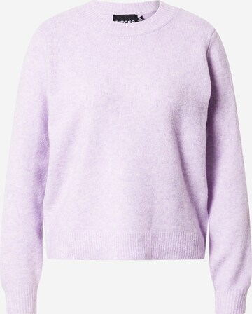 PIECES Sweater 'Janita' in Purple: front