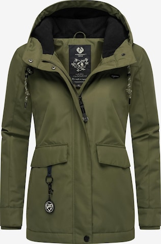 Veste d’hiver 'Jazmin' Ragwear en vert : devant