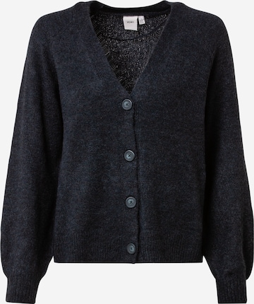 ICHI Knit Cardigan in Blue: front