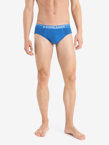 ICEBREAKER - Cueca desportiva 'ANATOMICA' em azul: frente