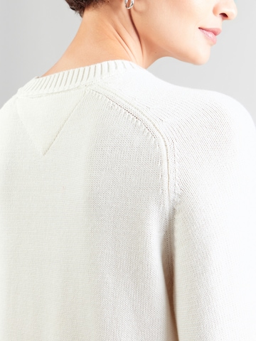 Tommy Jeans - Vestido de malha em branco