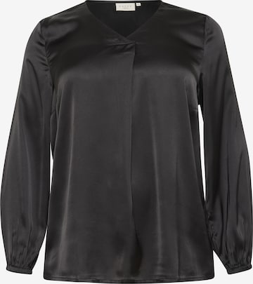 KAFFE CURVEBluza 'KC Lane' - crna boja: prednji dio